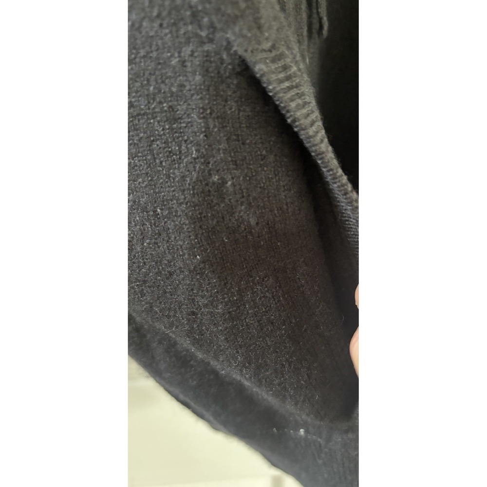 Charter Club Black Zip-Up Cardigan Sweater 100% Cashmere Hoodie Sz XL EUC - Picture 6 of 10